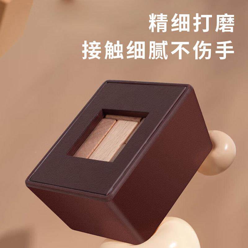 跨境创意6木质智力魔盒具块积木战盒益智解玩谜烧挑脑CDN808游戏