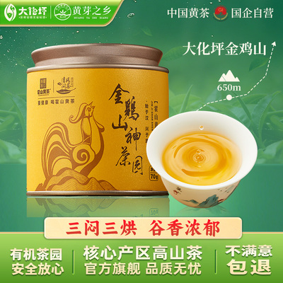 霍山黄大茶正宗核心产区金鸡凼黄大茶三闷三烘皖西黄茶大叶茶70g