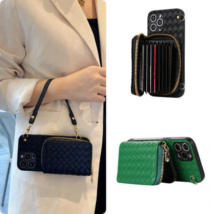 reno14pro风琴13零钱包手机壳g适用oppo斜+挎s卡e包k皮f质z挂ace绳r全plus包9防8摔7新6款5时4尚3标2准1/0