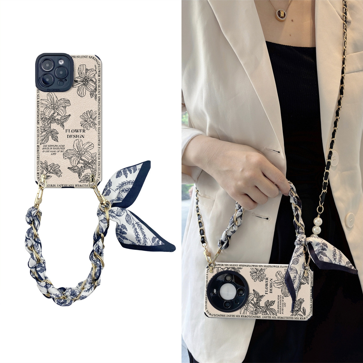 女款全包硅胶软壳时尚斜挎防摔