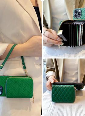 reno14pro风琴13零钱包手机壳g适用oppo斜+挎s卡e包k皮f质z挂ace绳r全plus包9防8摔7新6款5时4尚3标2准1/0