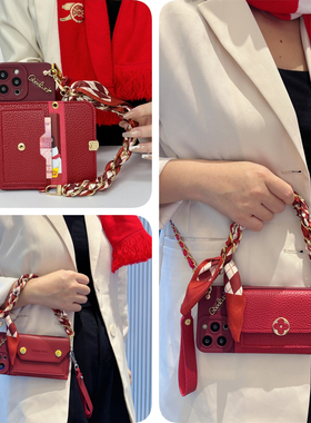 小米civi4pro四叶草零钱包手机壳适用红米note14斜ultra挎s皮x质t卡+包r至g尊c新k款9高8级7/6/5/4/3/2/1/0