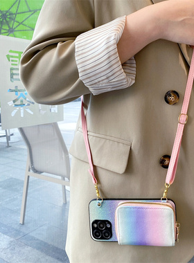 荣耀100pro斜挎零钱包手机壳play适用9华为magic卡7包6硅5胶4防3摔2软1壳0简x约s时e尚v小i众+奢t华c畅8玩g女