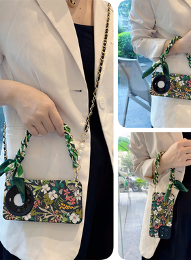 vivo斜挎x200pro手机壳s19涂鸦花100适y用s硅iqoo12胶ultra/plus全8包7防6摔5/neo/3/4女g/z/0/t/9/2/1/mini