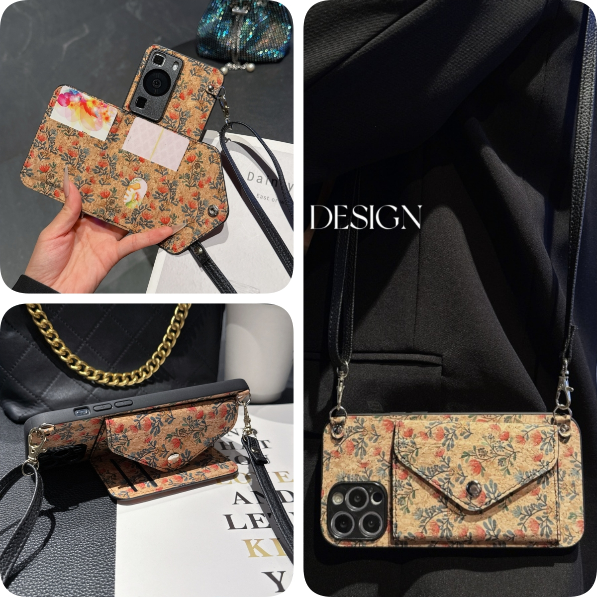 女款全包硅胶软壳时尚斜挎防摔