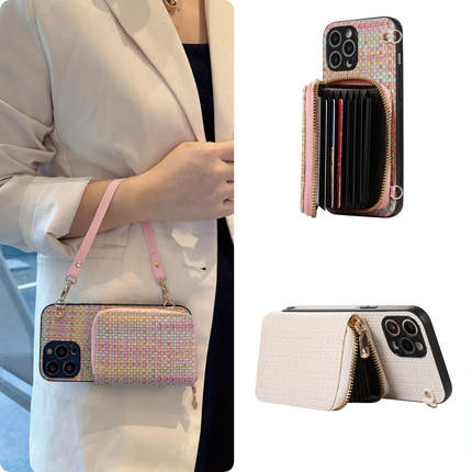 reno14pro编织包13零钱包手机壳g适用oppo斜+挎s卡e包k皮f质z挂ace绳r全plus包9防8摔7新6款5时4尚3标2准1/0