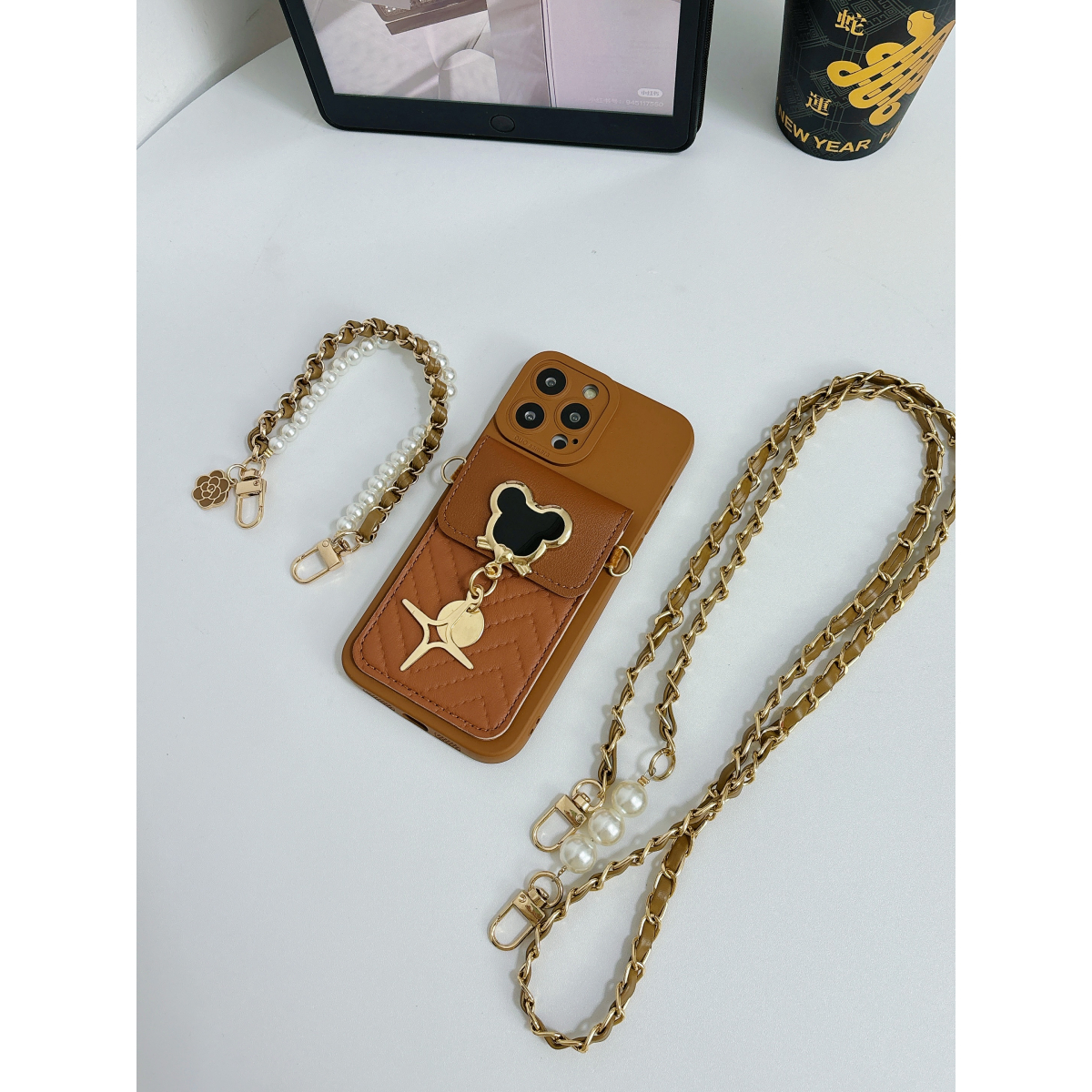 女款全包硅胶软壳时尚斜挎防摔