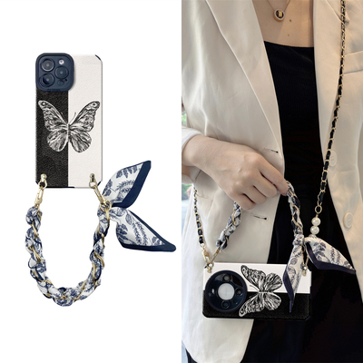 女款全包硅胶软壳时尚斜挎防摔