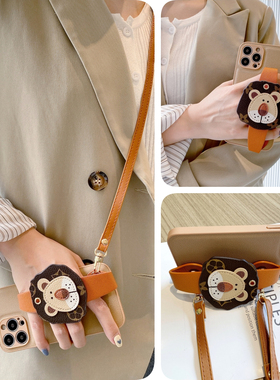 华为mate70pro苹果斜挎pura70手机壳腕带狮x丝巾+适p用nova13硅12胶9防8摔7女6新5款4高3级11青g春s全1包e