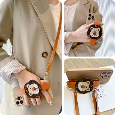 女款全包硅胶软壳时尚斜挎防摔