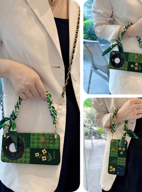 vivo斜挎x200pro手机壳s19格子花100适y用s硅iqoo12胶ultra/plus全8包7防6摔5/neo/3/4女g/z/0/t/9/2/1/mini