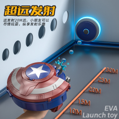 美国队长盾牌穿戴发射器双弹发电动连发儿童枪玩具男孩水晶弹珠枪