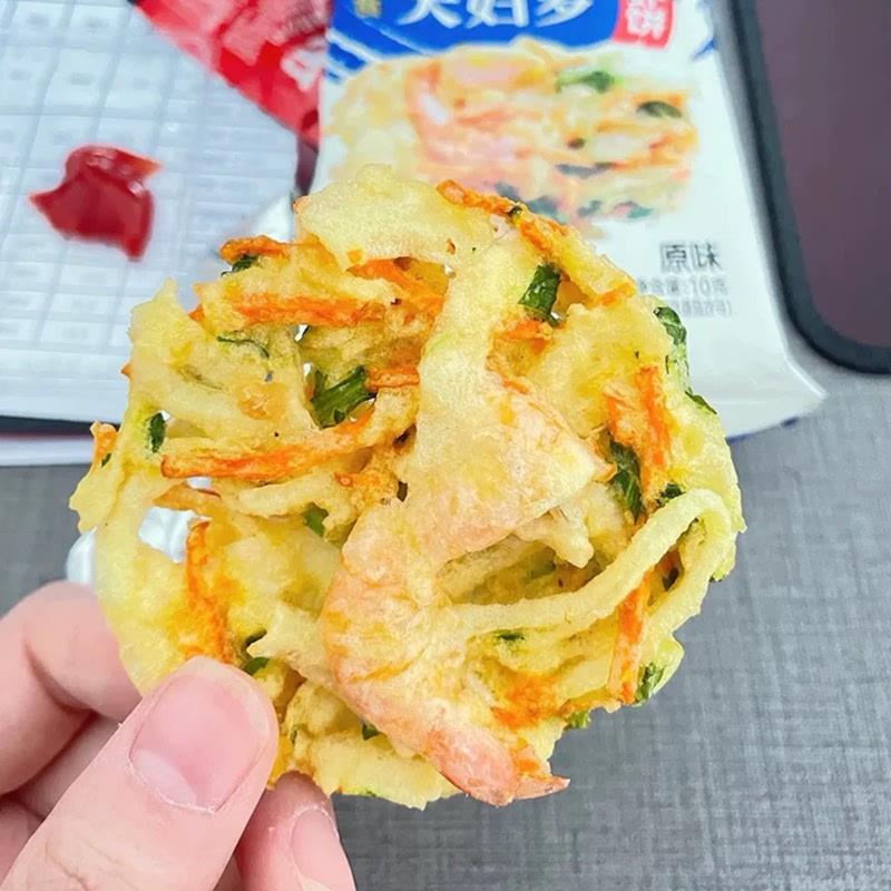 富士町天妇罗虾饼鲜香酥脆早餐零食儿童成人干吃冲泡解馋小包装