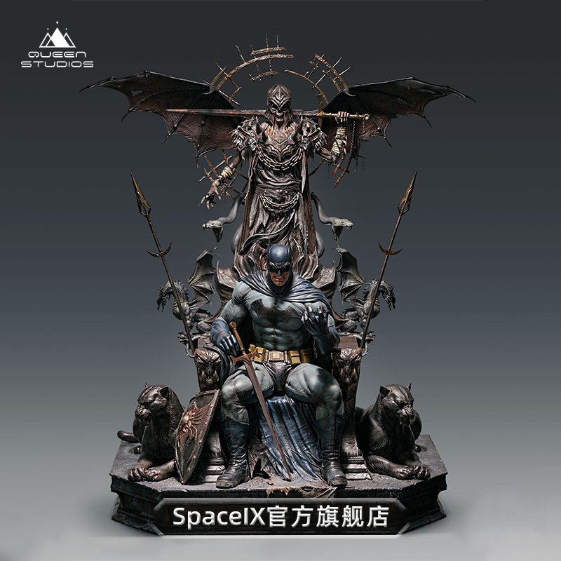 【现货】Space IX& QueenStudios官方蝙蝠侠王座1/4全身像摆件-封面