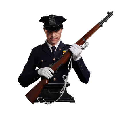 雕像胸像小丑警装摆件