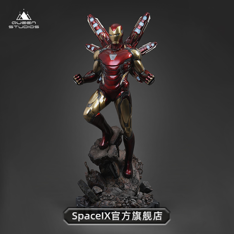 【现货】Space IX& QueenStudios钢铁侠Mark85 1/2全身像-封面