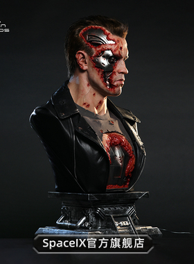 【品牌展示】Space IX & QueenStudios官方正品 终结者T800胸像