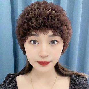 2025網紅同款 遮發防風護耳包頭媽媽 帽子ins層層女帽新款