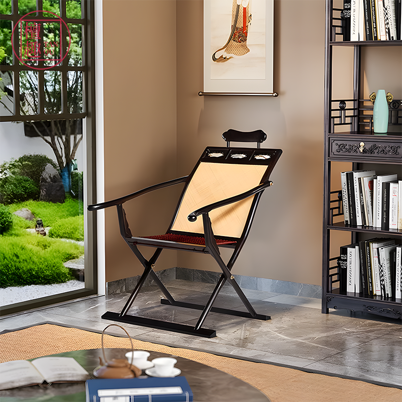 实木折叠椅檀趣紫光檀