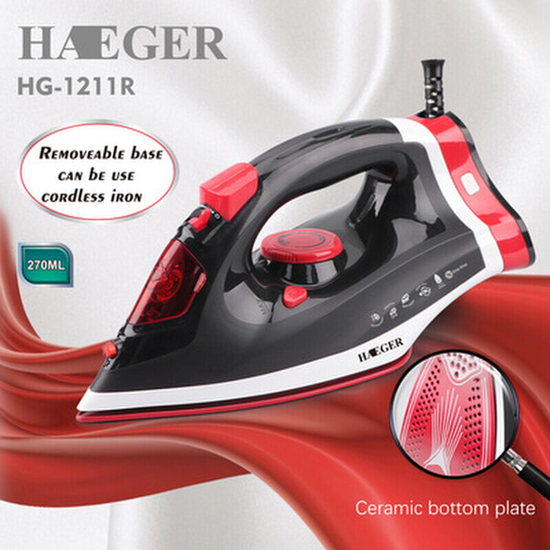 Cordless Electric Steam Iron Wireless Iron手持式蒸汽熨斗烫斗