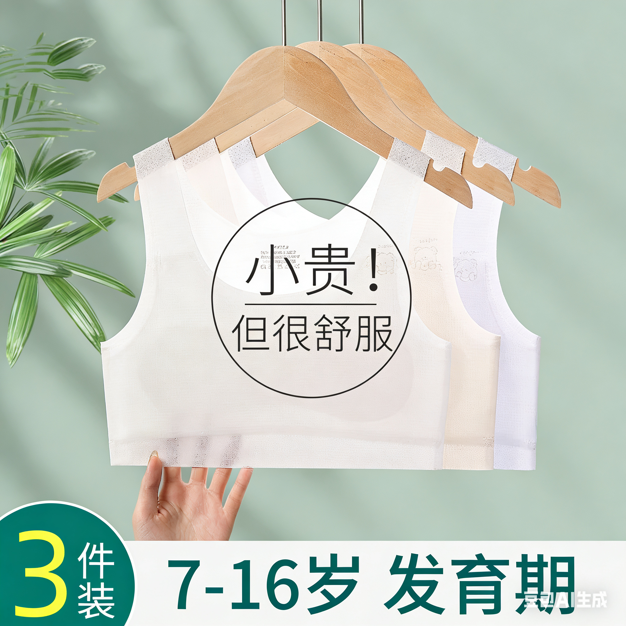 女童内衣小背心发育期9岁儿童小学生12女孩少女文胸大童第一阶段