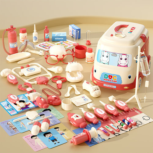 儿童小医生玩具套装女孩过家家医疗箱模仿看病听诊器护士打针益智