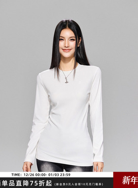 【Achock官方店】南区菲奥娜圆领保暖打底衫基础纯色百搭长袖T恤