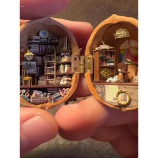 微观核桃世界创意手工小屋模型毕业季送女朋友生日礼物小女孩玩具