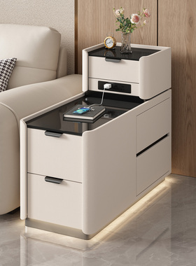 可移动沙发边几轻奢高级感客厅茶几夹缝柜现代简约沙发旁边侧边柜