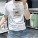 t恤短袖 休闲百搭男式 夏季 潮牌男装 男士 上衣时尚 新款 印花半袖 圆领T
