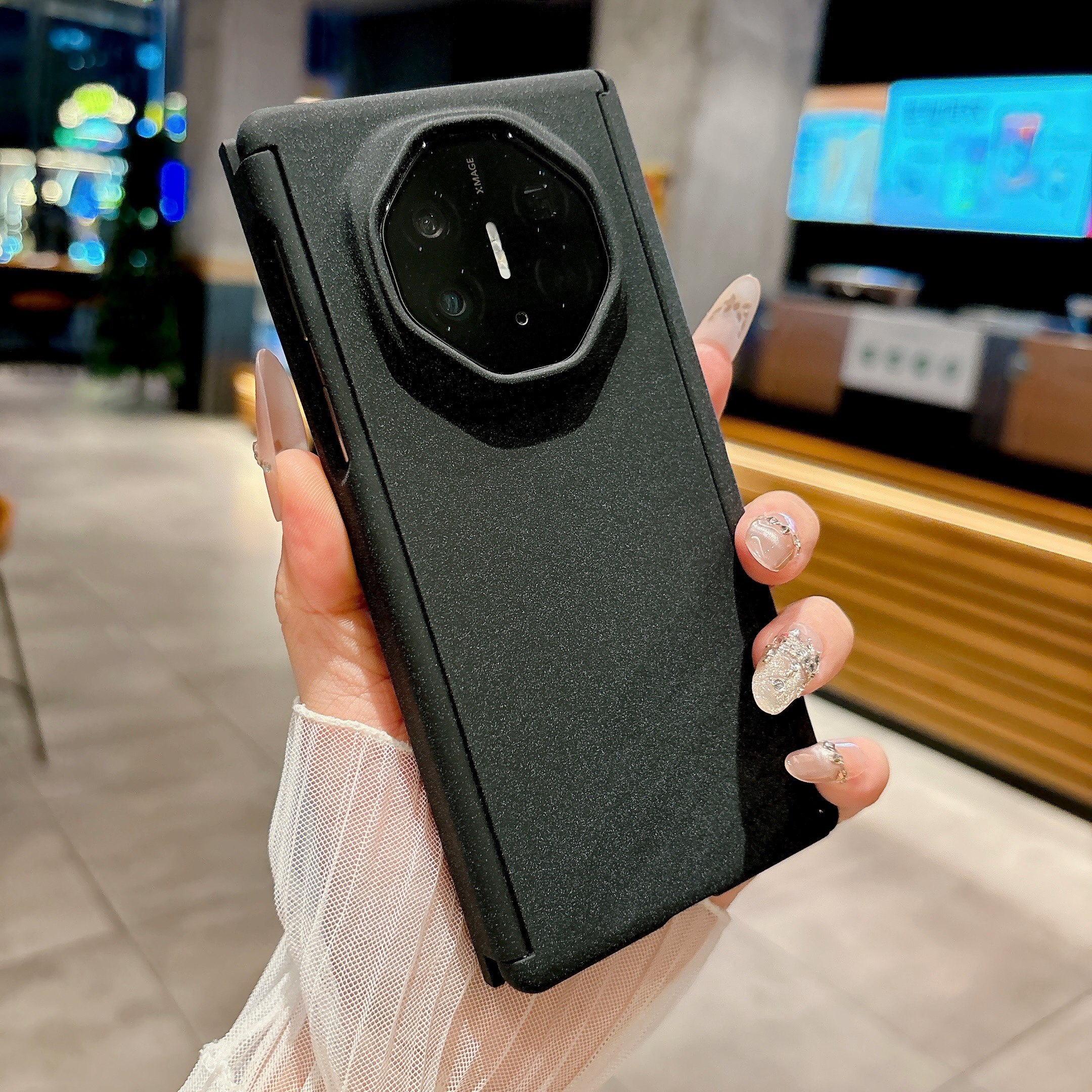 马克龙橙色磨砂纯色双中轴磁吸适用华为MateXT三折叠屏手机壳保护套mate XTs非凡大师个性简约潮流全包防摔壳,3C数码配件,手机保护套/壳,淘宝优惠券,粉丝福利购,淘宝优惠卷