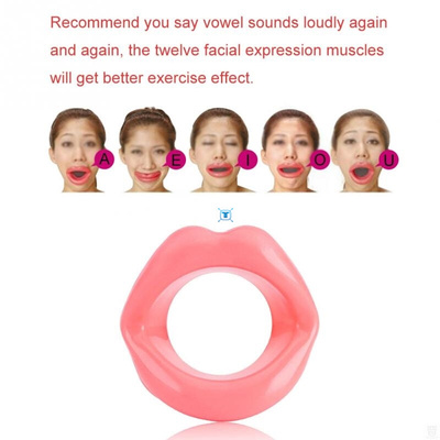 Silicone Rubber Face Lifting Lip Trainer Mouth Muscle练习笑