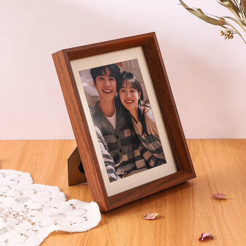 高级感相框摆台六寸7寸8寸10寸横框挂墙创意全家福情侣结婚照相框