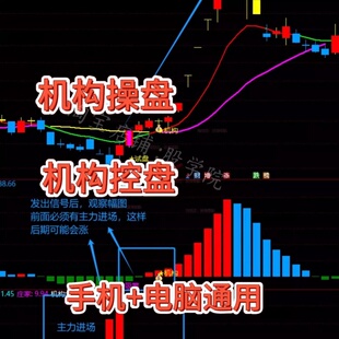 【机构操盘+机构控盘】机构操盘抓主升浪主力吸筹 短中线操作指标