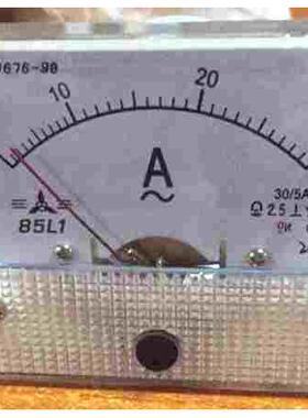 原装85L1 交流电流表 机械指针式仪表表头 30/5A 外形尺寸64X65mm