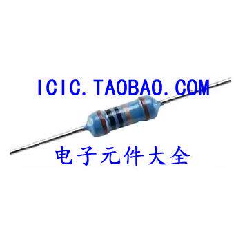 1% 1W 金属膜电阻 91R 91欧 色环电阻 铜脚 1% 9.34元有100只