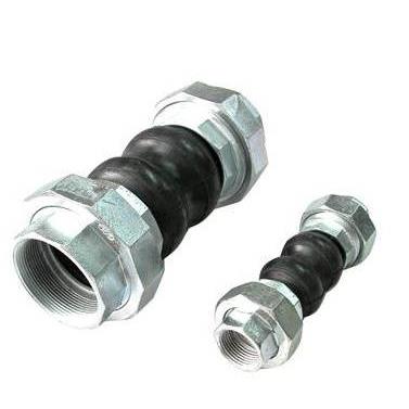 可曲扰丝扣连接橡胶软接头 游刃活接头橡胶软接头DN50  2寸