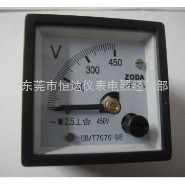 99T1 -A.V  方形指针式安培测量板表/指针表 交直流电流表 48*48