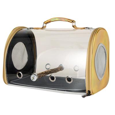 鸟类便携外出包虎皮鹦带牡丹玄凤笼携运输鹉背包3078小鸟笼提手斜