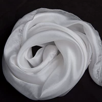 Действительно шелковой шарф чистый белый квадратный шарф 38*38 см Специально для детей