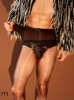 AMOTi 缇 心灵感触 -谧 [风范]1D男士极光油亮丝滑无缝裆连裤袜