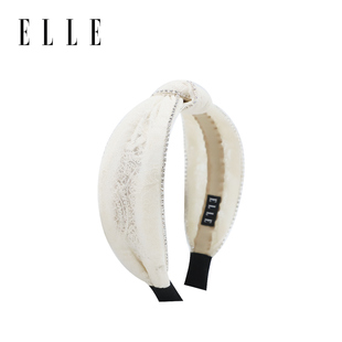 设计感发饰宽边高颅顶发卡镂空蕾丝头箍礼盒 发箍女款 ELLE法式 时尚