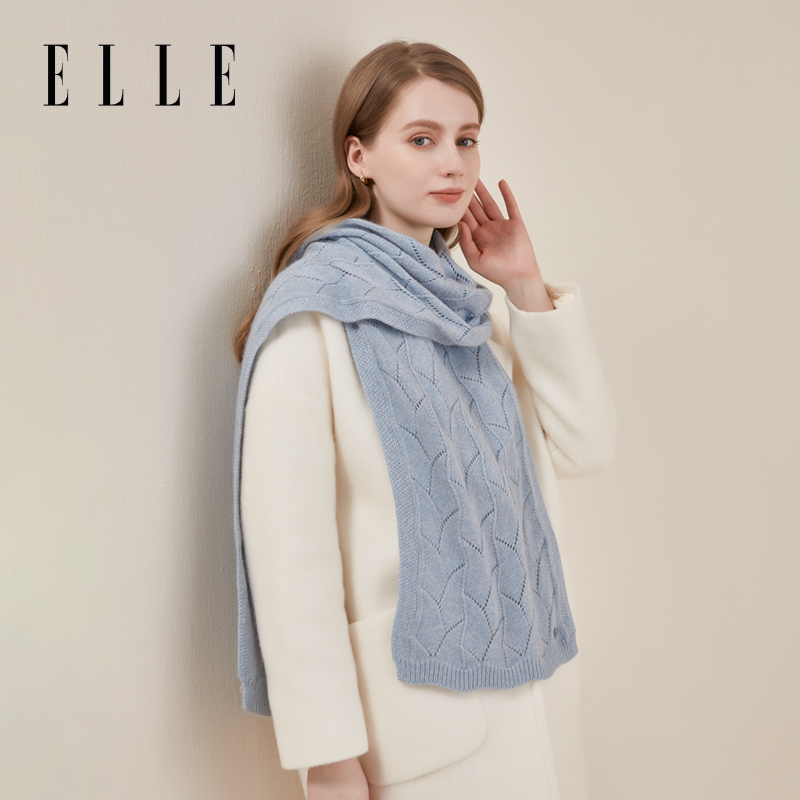 ELLE秋冬季女士围巾保暖