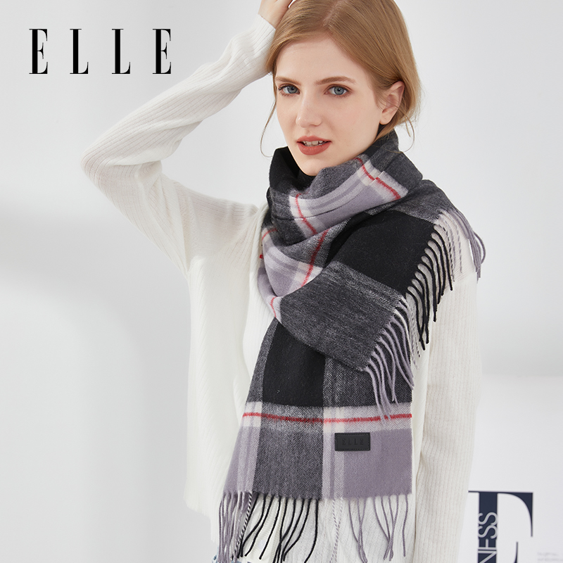 ELLE秋冬季女士围巾围脖