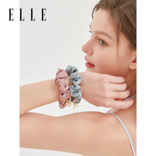 ELLE大肠发圈头绳女高级感丸子头头花扎头发2026新款 礼盒 洋气时尚