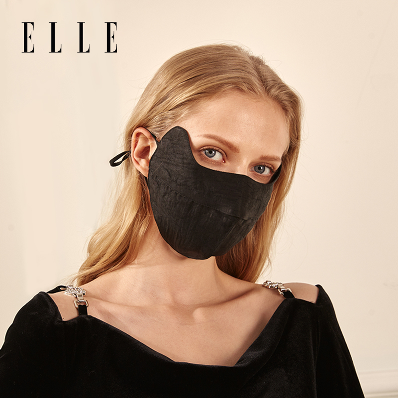 ELLE蚕丝秋冬季女士口罩