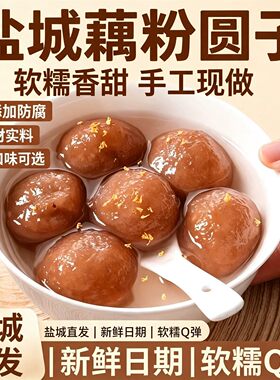 盐城非遗黑芝麻荠菜豆沙藕粉圆