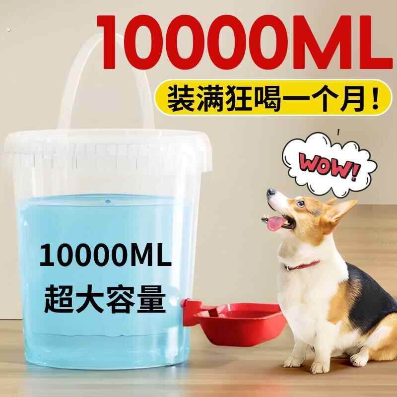 狗狗饮水器喂 鸡桶猫咪自动喂水器宠物喝水小狗流动水壶不插电神