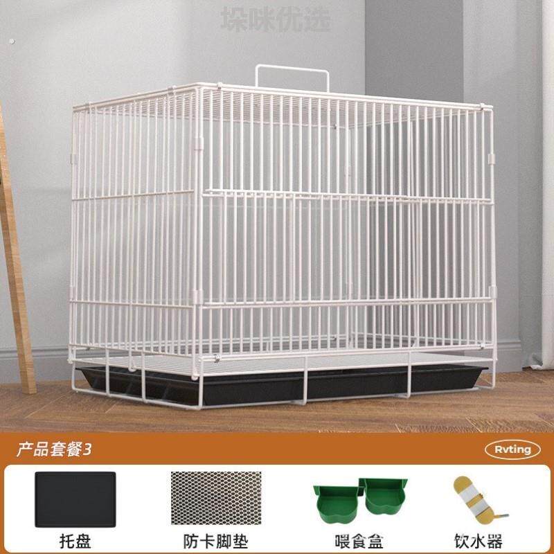 兔笼子双层专用不锈钢鸟笼室内家用八哥玄凤文玄凤子笼笼鸡苗虎皮