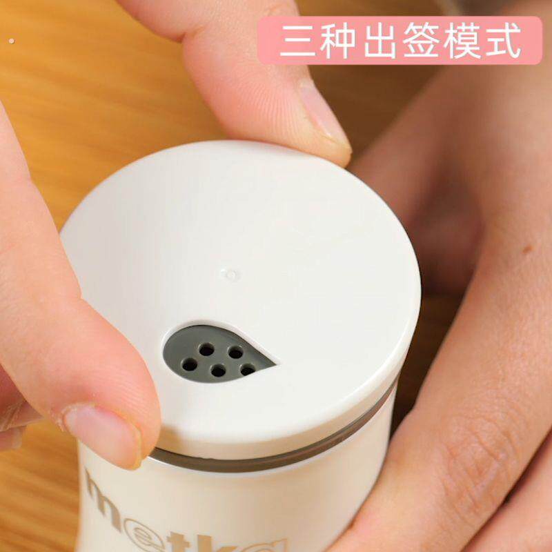 牙签盒高档次牙签筒旋转式简约精致牙签罐客厅厨房家用可携式
